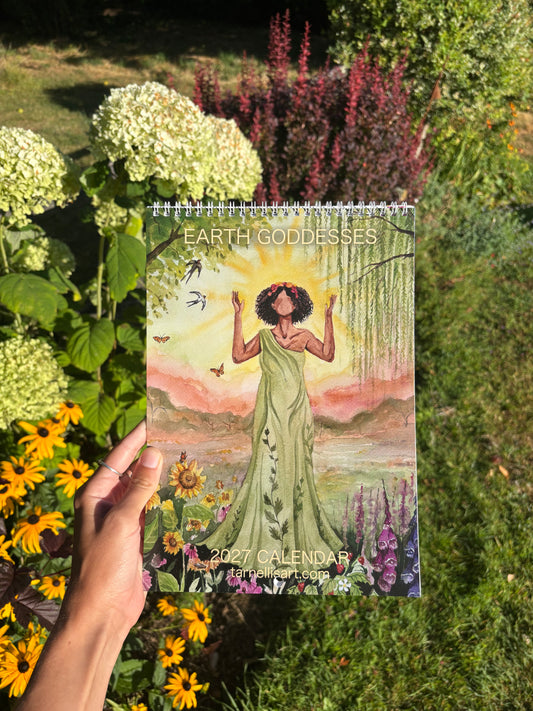 2027 Wall Calendar ~ Watercolour Earth Goddesses
